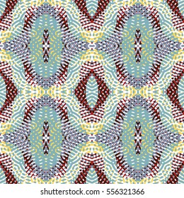 Seamless abstract color engraving pattern. Texture for certificate or diploma, currency and money design. Single-leaf woodcut, xylography, printmaking. Vector Illustration