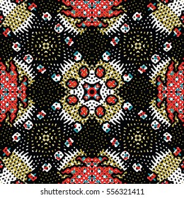 Seamless abstract color engraving pattern. Texture for certificate or diploma, currency and money design. Single-leaf woodcut, xylography, printmaking. Vector Illustration