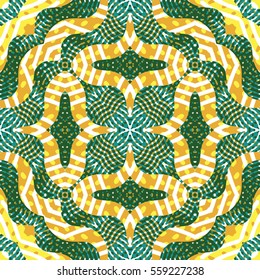 Seamless abstract color engraving pattern. Texture for certificate or diploma, currency and money design. Single-leaf woodcut, xylography, printmaking. Vector Illustration