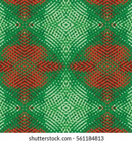 Seamless abstract color engraving pattern. Texture for certificate or diploma, currency and money design. Single-leaf woodcut, xylography, printmaking. Vector Illustration