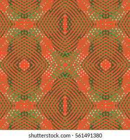 Seamless abstract color engraving pattern. Texture for certificate or diploma, currency and money design. Single-leaf woodcut, xylography, printmaking. Vector Illustration