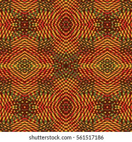 Seamless abstract color engraving pattern. Texture for certificate or diploma, currency and money design. Single-leaf woodcut, xylography, printmaking. Vector Illustration