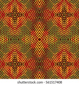 Seamless abstract color engraving pattern. Texture for certificate or diploma, currency and money design. Single-leaf woodcut, xylography, printmaking. Vector Illustration