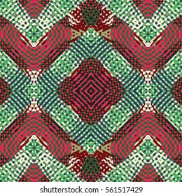 Seamless abstract color engraving pattern. Texture for certificate or diploma, currency and money design. Single-leaf woodcut, xylography, printmaking. Vector Illustration