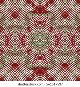 Seamless abstract color engraving pattern. Texture for certificate or diploma, currency and money design. Single-leaf woodcut, xylography, printmaking. Vector Illustration