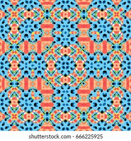 Seamless abstract color engraving pattern. Texture for certificate or diploma, currency and money design. Single-leaf woodcut, xylography, printmaking. Vector Illustration