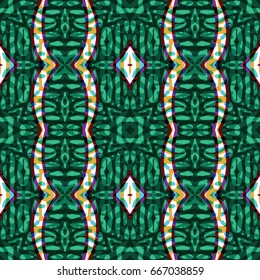 Seamless abstract color engraving pattern. Texture for certificate or diploma, currency and money design. Single-leaf woodcut, xylography, printmaking. Vector Illustration