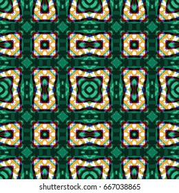 Seamless abstract color engraving pattern. Texture for certificate or diploma, currency and money design. Single-leaf woodcut, xylography, printmaking. Vector Illustration