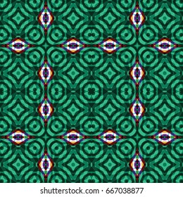 Seamless abstract color engraving pattern. Texture for certificate or diploma, currency and money design. Single-leaf woodcut, xylography, printmaking. Vector Illustration