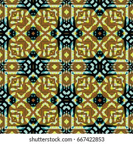 Seamless abstract color engraving pattern. Texture for certificate or diploma, currency and money design. Single-leaf woodcut, xylography, printmaking. Vector Illustration