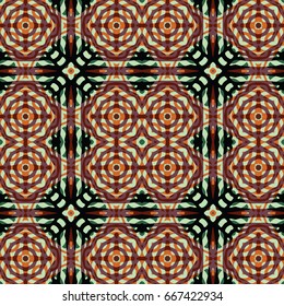 Seamless abstract color engraving pattern. Texture for certificate or diploma, currency and money design. Single-leaf woodcut, xylography, printmaking. Vector Illustration