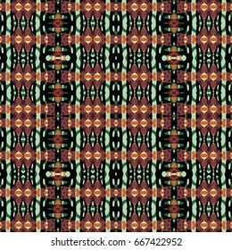 Seamless abstract color engraving pattern. Texture for certificate or diploma, currency and money design. Single-leaf woodcut, xylography, printmaking. Vector Illustration