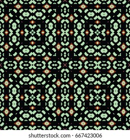 Seamless abstract color engraving pattern. Texture for certificate or diploma, currency and money design. Single-leaf woodcut, xylography, printmaking. Vector Illustration