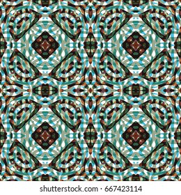 Seamless abstract color engraving pattern. Texture for certificate or diploma, currency and money design. Single-leaf woodcut, xylography, printmaking. Vector Illustration