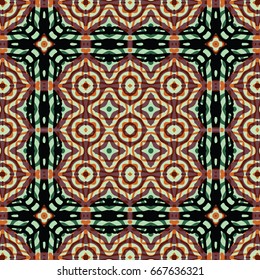 Seamless abstract color engraving pattern. Texture for certificate or diploma, currency and money design. Single-leaf woodcut, xylography, printmaking. Vector Illustration