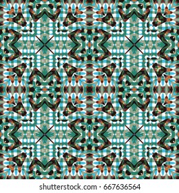 Seamless abstract color engraving pattern. Texture for certificate or diploma, currency and money design. Single-leaf woodcut, xylography, printmaking. Vector Illustration