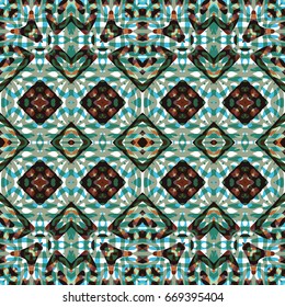 Seamless abstract color engraving pattern. Texture for certificate or diploma, currency and money design. Single-leaf woodcut, xylography, printmaking. Vector Illustration