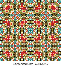 Seamless abstract color engraving pattern. Texture for certificate or diploma, currency and money design. Single-leaf woodcut, xylography, printmaking. Vector Illustration
