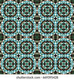 Seamless abstract color engraving pattern. Texture for certificate or diploma, currency and money design. Single-leaf woodcut, xylography, printmaking. Vector Illustration