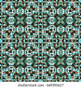 Seamless abstract color engraving pattern. Texture for certificate or diploma, currency and money design. Single-leaf woodcut, xylography, printmaking. Vector Illustration