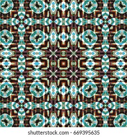 Seamless abstract color engraving pattern. Texture for certificate or diploma, currency and money design. Single-leaf woodcut, xylography, printmaking. Vector Illustration