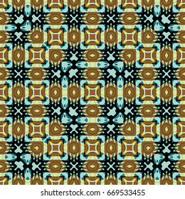 Seamless abstract color engraving pattern. Texture for certificate or diploma, currency and money design. Single-leaf woodcut, xylography, printmaking. Vector Illustration