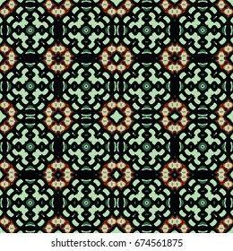 Seamless abstract color engraving pattern. Texture for certificate or diploma, currency and money design. Single-leaf woodcut, xylography, printmaking. Vector Illustration