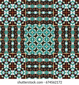 Seamless abstract color engraving pattern. Texture for certificate or diploma, currency and money design. Single-leaf woodcut, xylography, printmaking. Vector Illustration