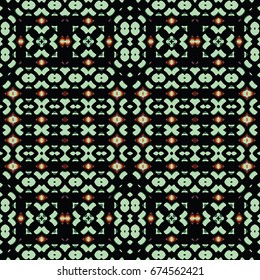 Seamless abstract color engraving pattern. Texture for certificate or diploma, currency and money design. Single-leaf woodcut, xylography, printmaking. Vector Illustration