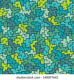 Seamless abstract color hand drawn pattern. Vector illustration
