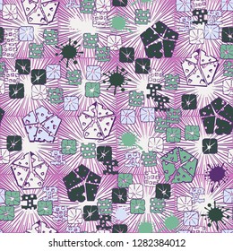 Seamless abstract color pattern. Spring paints.
Background texture consists of square suns. Just for editing. 