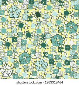 Seamless abstract color pattern. Spring paints.
Background consisting of pseudoconvex squares. Just for editing.