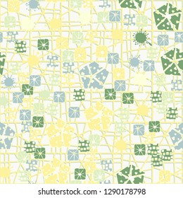 Seamless abstract color pattern. Spring paints.
The background consists of a grid. Easy to edit.