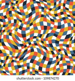 Seamless abstract color plaid texture. Vector illustration