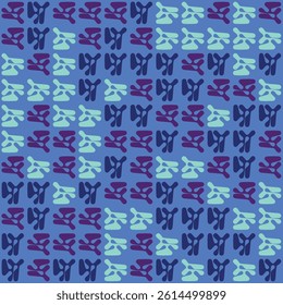 Seamless abstract color shapes patterns