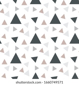 Seamless abstract colored geometric triangle pattern. Good for web page, wallpaper, graphic design, catalog, texture or background. Vector illustration graphic.