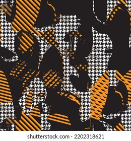 Nahtlose abstrakte farbige Texturierte Muster. Ethnische bunter Blume und Linie geometrisch, doodle Textil Muster.