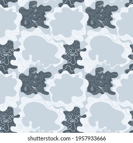 Seamless abstract colorful artworkwith hand drawn pattern