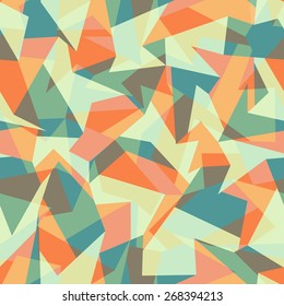 Seamless abstract colorful background made of geometric pattern