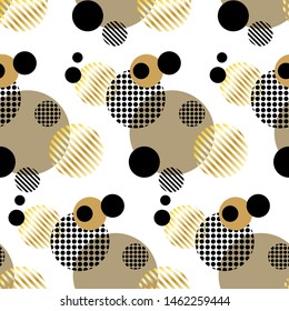 Seamless abstract colorful circles on white background.EPS10 Illustration 