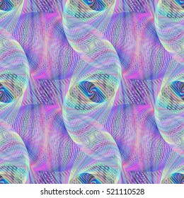 Seamless abstract colorful computer generated fractal pattern background