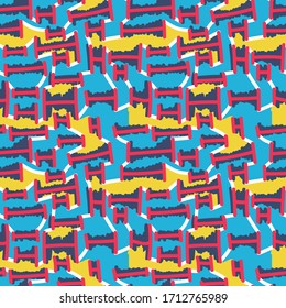 Seamless abstract colorful decorative pattern.