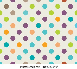 seamless abstract colorful dot vector patterns 