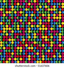 Seamless Abstract Colorful Dots Background. Vector Image