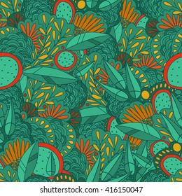 Seamless abstract colorful  floral background 2