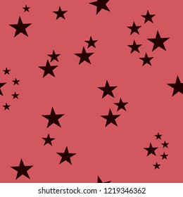 Seamless abstract colorful geometric pattern with bright stars. Vector pattern