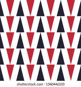  Seamless abstract colorful geometric pattern with triangles. Vector pattern