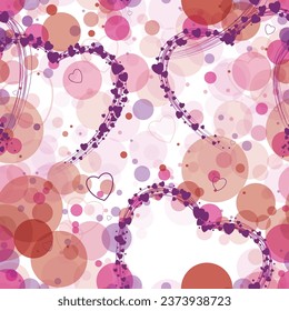 seamless abstract colorful heart pattern . vector design