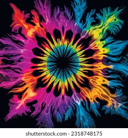 Seamless abstract colorful hippie background. Color picture for summer. Minimalistic geometric design. Seamless pattern design for banner, poster, card, t-shirt transferable. Watercolor paint abstract