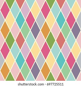 Seamless abstract colorful patchwork. Geometric pattern. Vector
